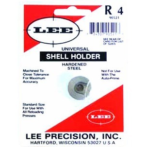 Le Lee Universal Shellholder #4 est un porte douille universel compatible avec la plupart des presses de rechargement, idéal pour tes projets de rechargement.