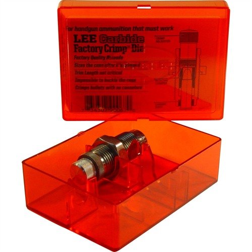Le Lee Factory Crimp Die assure un maintien ferme de la balle, améliorant ainsi la précision et réduisant la variation de vitesse. Compatible avec toutes les presses 7/8