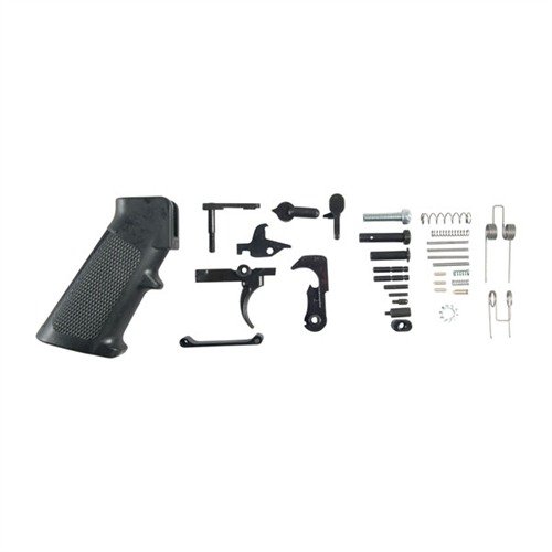 Le kit de pièces pour lower AR-15 Double Star comprend tout ce qu'il te faut pour compléter un lower AR-15 : groupe de contrôle, pin, ressorts et plus.