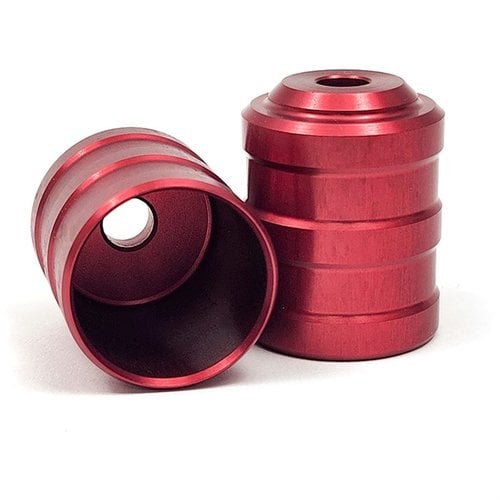 Les LOW DRAG SHOTGUN FOLLOWERS de NORDIC COMPONENTS assurent un chargement fluide sans accrochage, en aluminium avec une finition rouge, compatibles avec la plupart des tubes.