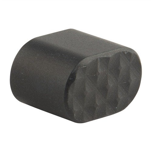 Le bouton de libération de chargeur SEEKINS PRECISION en aluminium usiné offre une texture en diamant pour une prise en main sécurisée et un look distinctif.