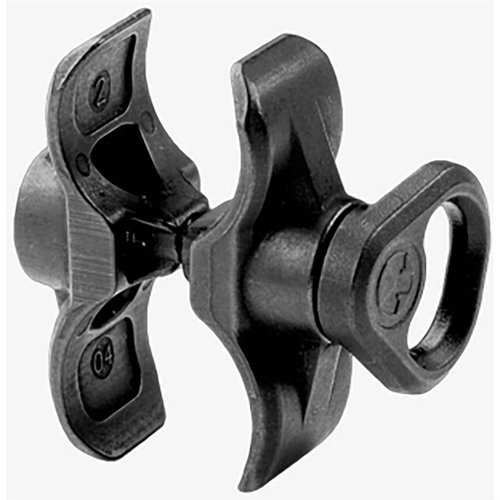 Le Forward Sling Mount de MAGPUL se fixe facilement sur le canon et le tube de magasin, compatible avec les QD Sling Swivels et accessoires clip-in, en acier traité.