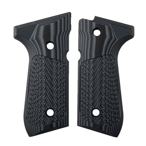 Les grips Beretta 92 Tactical Slant offrent une texture agressive pour une prise en main optimale, peu importe les conditions. Améliore ton tir avec style !