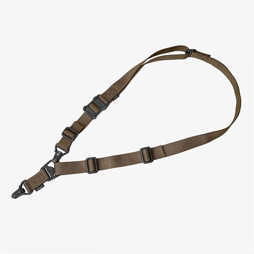 Le MS3 GEN2 offre une transition rapide entre un sling à un point et à deux points, avec un ajustement facile et un matériel durable pour une utilisation tactique optimale.