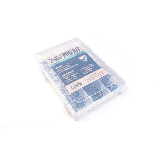 Avec le kit de ressorts AR-15/M16 de STRIKE INDUSTRIES, tu as 20 ressorts pour chaque pièce essentielle, parfait pour les armuriers et les utilisateurs intensifs.