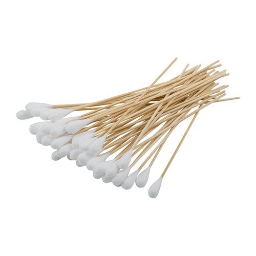 Les swabs de nettoyage RamRodz éliminent les résidus sans éclabousser, s'adaptent parfaitement aux canons et sont idéaux pour un usage en atelier ou sur le terrain.