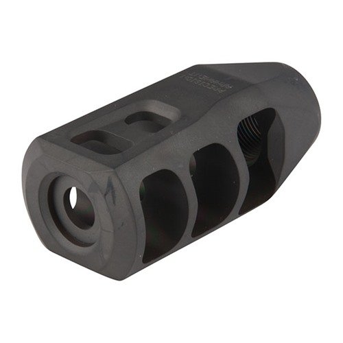 Le M11 MUZZLE BRAKE 338 réduit le recul et la montée du canon, tout en offrant une finition résistante à la chaleur et à la corrosion pour des performances optimales.