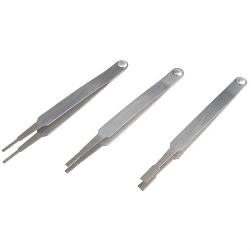 Les pinces à épiler Pro Series Diamond Grip en acier inoxydable avec pointes revêtues de diamant offrent une précision ultime pour manipuler de petites pièces.