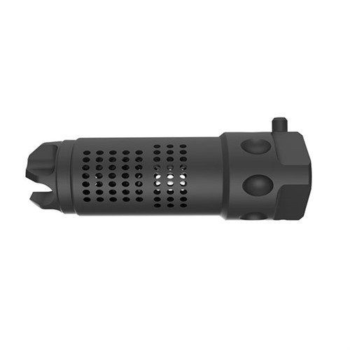 Le kit de frein de bouche QDC MAMS de Knight's Armament réduit le recul, diffuse le souffle et permet un montage rapide pour un suppressor KAC.