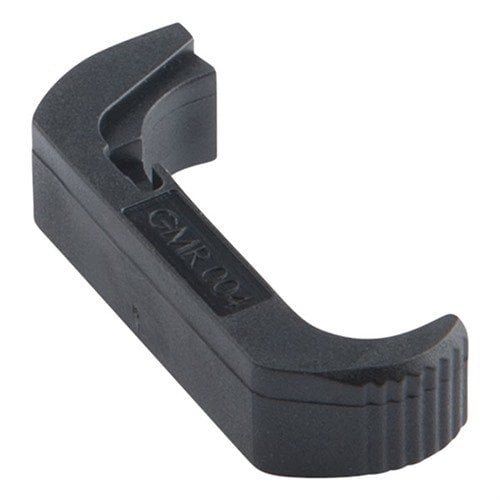 Le VICKERS GLOCK® EXTENDED MAGAZINE RELEASE facilite les changements de chargeur rapides grâce à son bouton allongé, sans repositionner ta main.