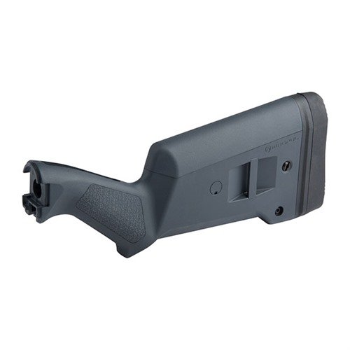 Le SGA Buttstock pour Remington 870 offre un réglage de la longueur de tir, une meilleure ergonomie, un pad anti-recul et des options pour accessoires, tout en étant ambidextre.