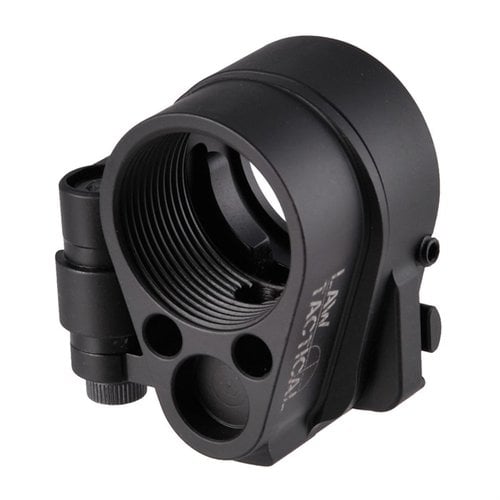 L'adaptateur LAW TACTICAL permet d'ajouter une crosse pliante sur n'importe quel AR-15, facilitant le transport et le déploiement rapide.