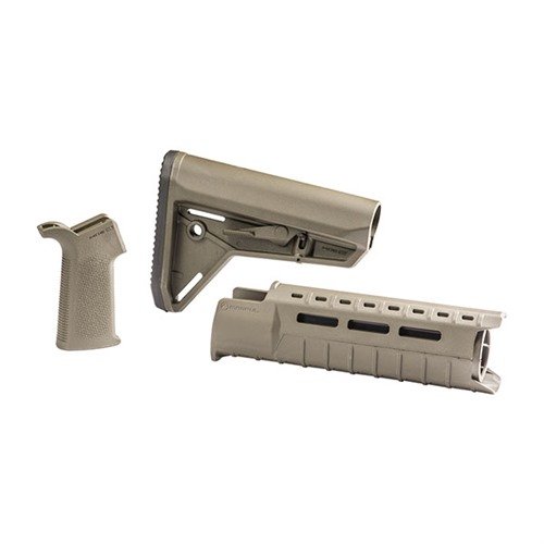 Améliore ton AR-15 avec le MOE SL Furniture Set de Magpul : crosse ergonomique, garde-main léger avec slots M-LOK et poignée confortable pour un contrôle optimal.