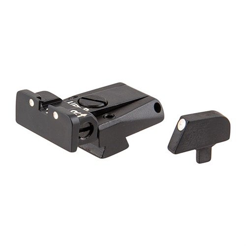 Améliore ton arme avec le COLT ADJUSTABLE SIGHT SET : design compact, ajustements micrométriques et installation facile grâce à un dovetail incliné.