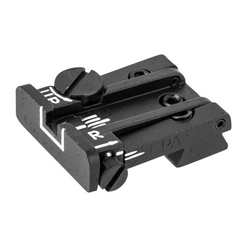Améliore ton tir avec la COLT ADJUSTABLE REAR SIGHT, facile à installer, ajustable en dérive et en élévation, sans remplacer la visée avant d'origine.