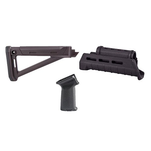 Le kit AK-47 MOE AKM Stock Set M-LOK te donne le look Magpul avec un confort amélioré, un stockage fixe, un garde-main M-LOK et une prise ergonomique.