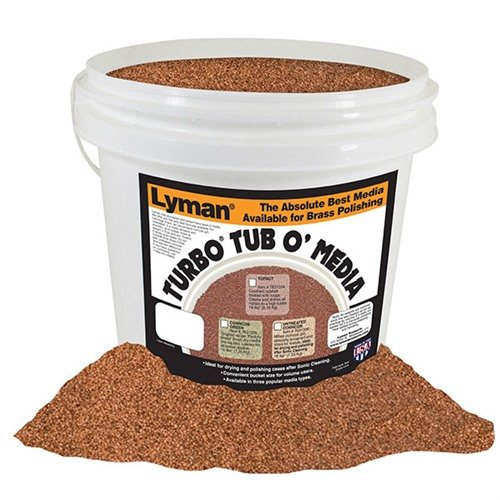 Le Lyman Turbo Case Cleaning Media nettoie et polit efficacement tes douilles en quelques heures, prêtes pour le rechargement et comme neuves.