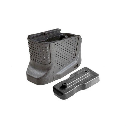Le Strike Industries Glock 43 E.M.P offre une capacité de 8+1, une meilleure prise en main et un rechargement fluide grâce à son design sans accroc.
