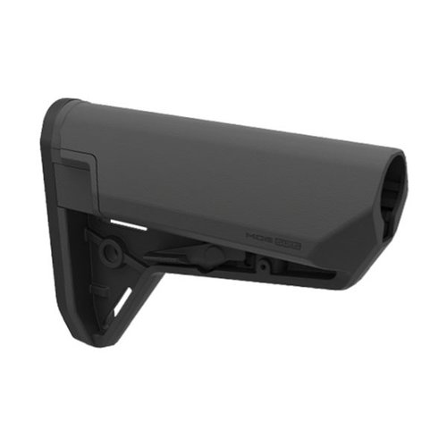 Le MOE SL-S de Magpul offre un design compact avec rangement étanche, confort amélioré pour la joue et une fixation solide sur les récepteurs mil-spec.