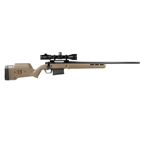 Le Magpul Hunter 700 LA est une crosse réglable en polymère renforcé, compatible avec Remington 700 LA, offrant confort, durabilité et options M-LOK.