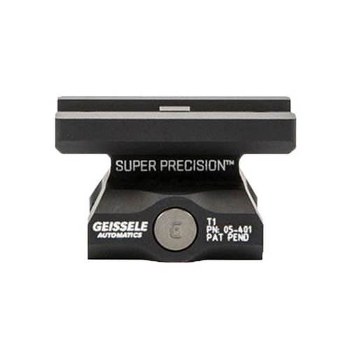 Le mount Super Precision T1 est conçu pour les optiques Aimpoint T1, en aluminium 7075-T6, offrant une fixation robuste et un retour à zéro optimal.