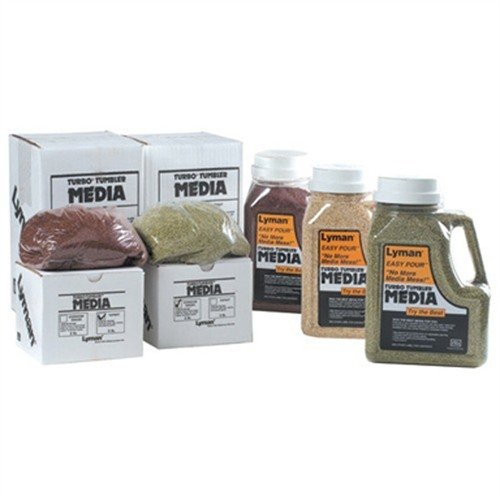 Le media de nettoyage Lyman est idéal pour nettoyer et polir tes douilles en quelques heures dans un Lyman Turbo Tumbler, prêtes pour le rechargement.