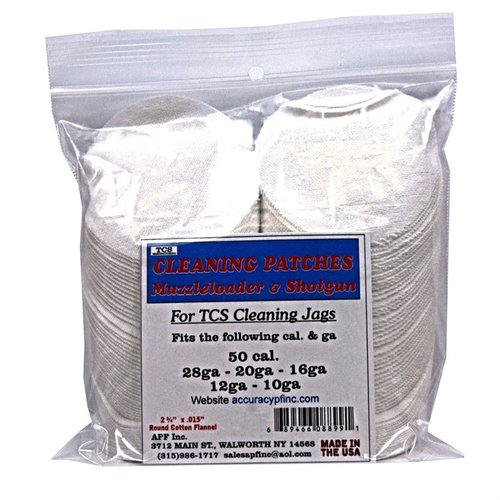 Les TCS Cleaning Patches en flanelle 100% coton offrent un ajustement parfait pour tes jags TCS, garantissant un nettoyage optimal pour divers calibres.