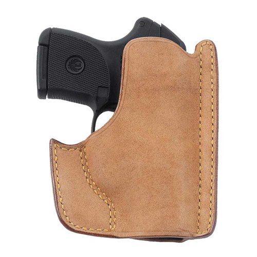 Le holster avant en cuir premium pour Glock® 26 te permet un port discret, un accès rapide et un maintien sécurisé dans ta poche, tout en étant ambidextre.