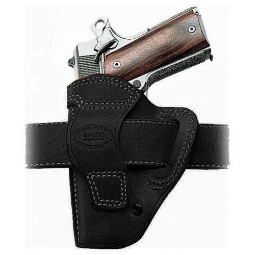Le holster Avenger en cuir premium offre une prise en main rapide, un accès facile à l'arme et s'ajuste pour un tir optimal, idéal pour les pistolets semi-automatiques.