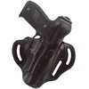 Le holster Cop 3 Slot de Galco, en cuir premium, offre un port confortable en position forte ou crossdraw, avec un strap de sécurité et un ajustement de tension.