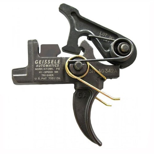Le Geissele Hi-Speed National Match Trigger te permet d'ajuster facilement le poids de la détente pour une précision optimale en compétition, chasse ou tir tactique.