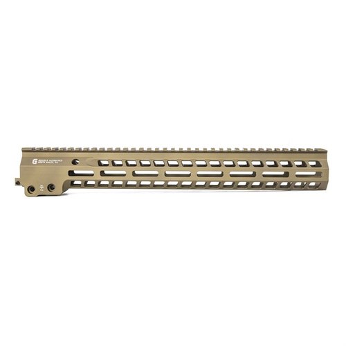 Le Geissele MK14 Super Modular Rail est léger, robuste et offre un profil étroit avec de nombreuses options de montage M-LOK pour un confort optimal.