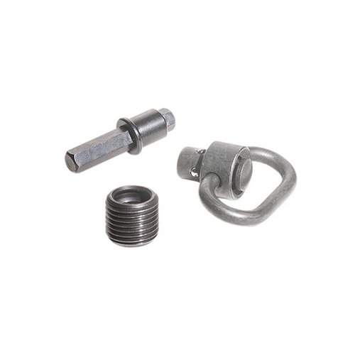 Le Luth-AR Grovtec Heavy Duty Push Button Swivel Assembly est robuste et s'adapte parfaitement aux fusils AR-15, offrant une fixation sécurisée et pratique.