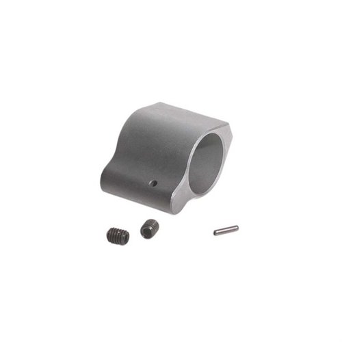 Le Gas Block Low Profile AR-15 de Luth-AR en acier noir est un remplacement parfait pour ton fusil, disponible en diamètres .750 et .936, idéal pour une performance optimale.
