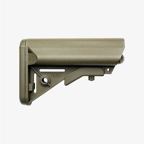 Le stock AR-15 SOPMOD améliore le confort avec un meilleur cheekweld, offre un rangement étanche pour des piles et s'ajuste facilement pour un tir précis.