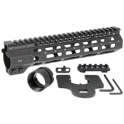 Le handguard Combat M-LOK de Midwest Industries est léger, en aluminium, avec des points de fixation M-LOK et un rail Picatinny pour personnaliser ton AR-15.