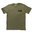 T-shirt homme coton fin logo vintage vert moyen