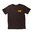 T-shirt homme logo vintage en coton fin S marron