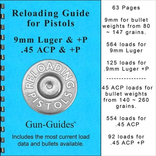 Optimise ton arme de poing avec le Reloading Guide for Pistols, offrant des formules pour les calibres 9mm et .45 ACP, ainsi que des conseils sur les éléments essentiels.