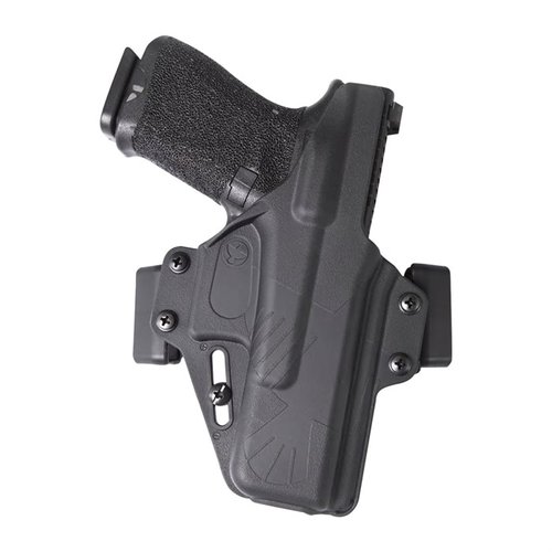 Le holster Perun de Raven Concealment offre un design compact et confortable, une rétention ajustable, et est compatible avec de nombreux modèles Glock.