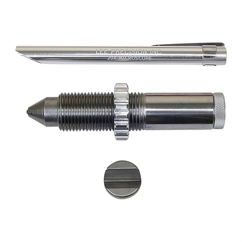 Le kit de test de dureté du plomb de Lee te permet de déterminer facilement le Brinnell Number d'un alliage en 6 étapes simples, avec un microscope de poche inclus.