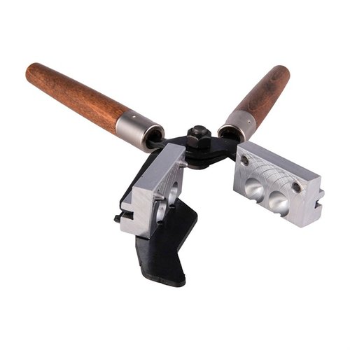 Le moule à bille ronde double cavité Lee, 0.535", offre une coupe tangente pour éliminer le nib gênant au sprue, avec poignées et plaque de sprue incluses.