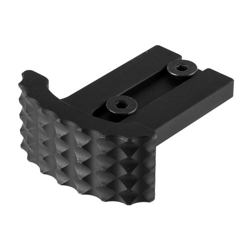 Le Barricade Stop No Clamp d'Area 419 offre une prise optimale avec ses dents et s'intègre facilement à ton système Arcalock ou à un clamp.