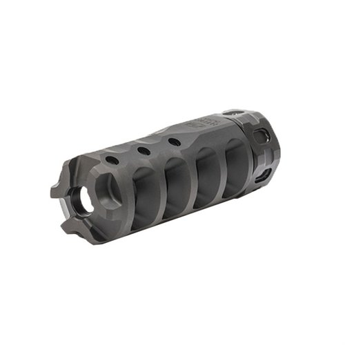 Le Hypertap Muzzle Brake réduit le recul de 84%, préserve la visée et permet un réglage du gaz pour un tir optimal sur canons .223/5.56mm.