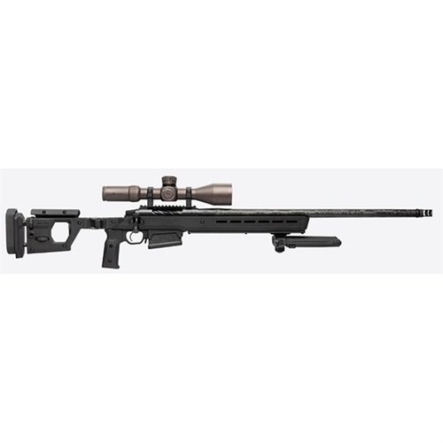 Le Pro 700L de Magpul offre un châssis en aluminium robuste, une ergonomie ajustable, et une compatibilité ambidextre pour un tir de précision optimal.