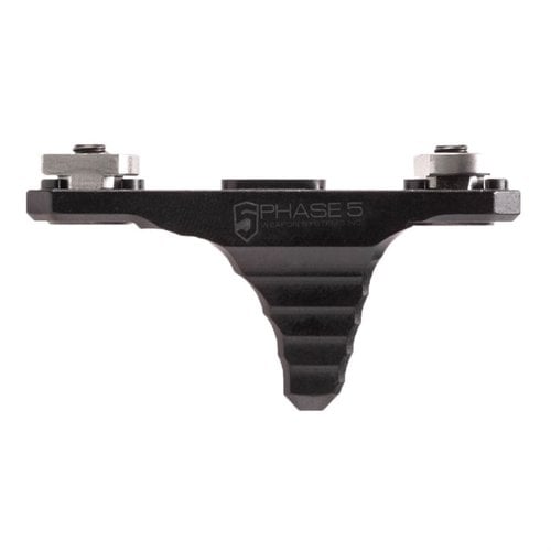 Le Mini Hand Stop Phase 5 est léger, en aluminium 6061-T6, se fixe facilement sur un rail M-LOK et permet un grip push ou pull pour un meilleur contrôle.