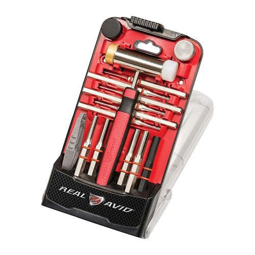Le kit ACCU PUNCH SET de REAL AVID te permet de retirer et d'installer facilement les gun pins grâce à son marteau ergonomique et ses punches hexagonaux.