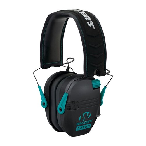 Les Walkers Razor Slim Electronic Muffs offrent une protection auditive compacte et pliable, avec 23 dB de réduction sonore et un confort amélioré.