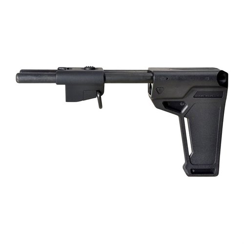 Améliore l'ergonomie et l'utilité de ton pistolet avec le stabilisateur Strike Industries, conçu pour le système de montage MPX/MCX et se plie de manière compacte.