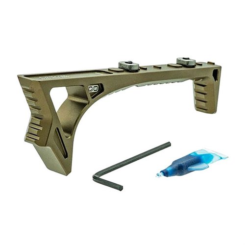 Le SI LINK-CFG en aluminium 6061T6 offre une prise stable avec un design ergonomique, adaptable sur rails M-Lok et Keymod, pour un tir précis et confortable.
